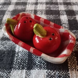 Pier 1 Apple Salt & Pepper Shaker Set